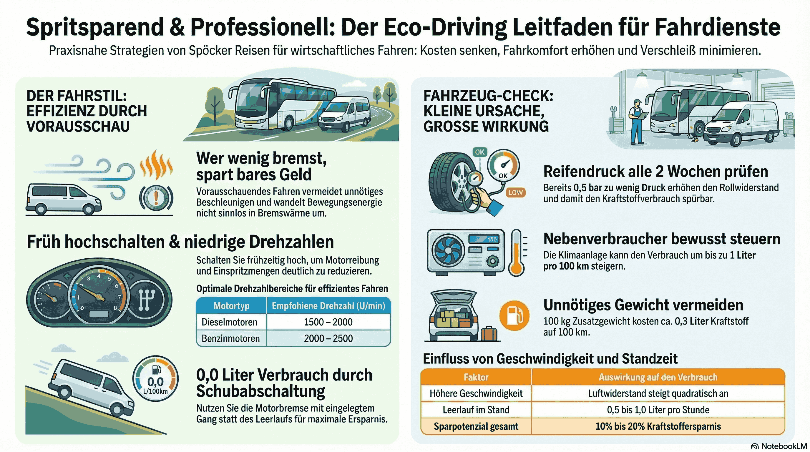 Spritsparend fahren im Personenverkehr Praxisleitfaden für Fahrer im Fahrdienst